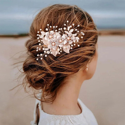 Floral Hair Comb Bridal Headpiece