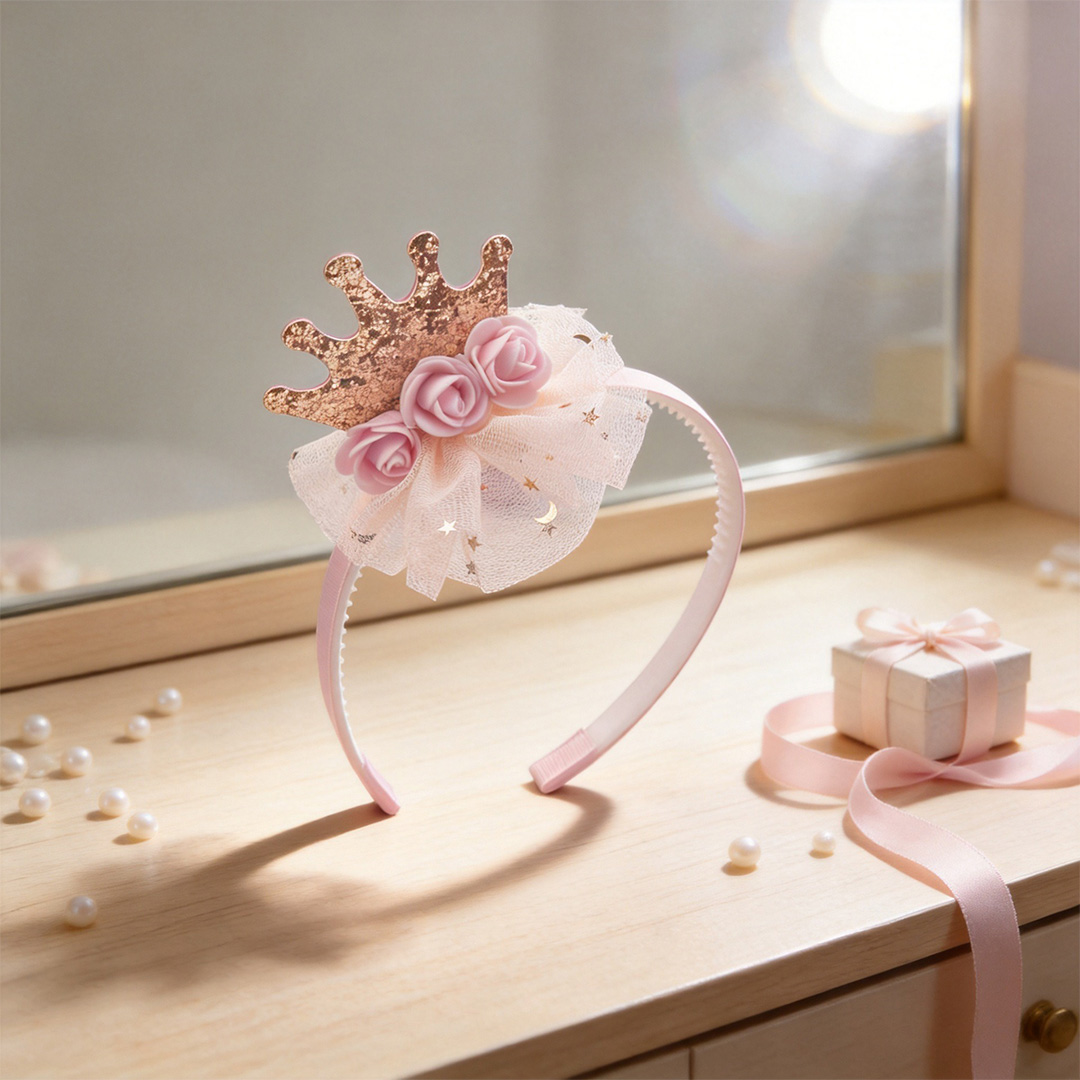 Kids Headband With Crown