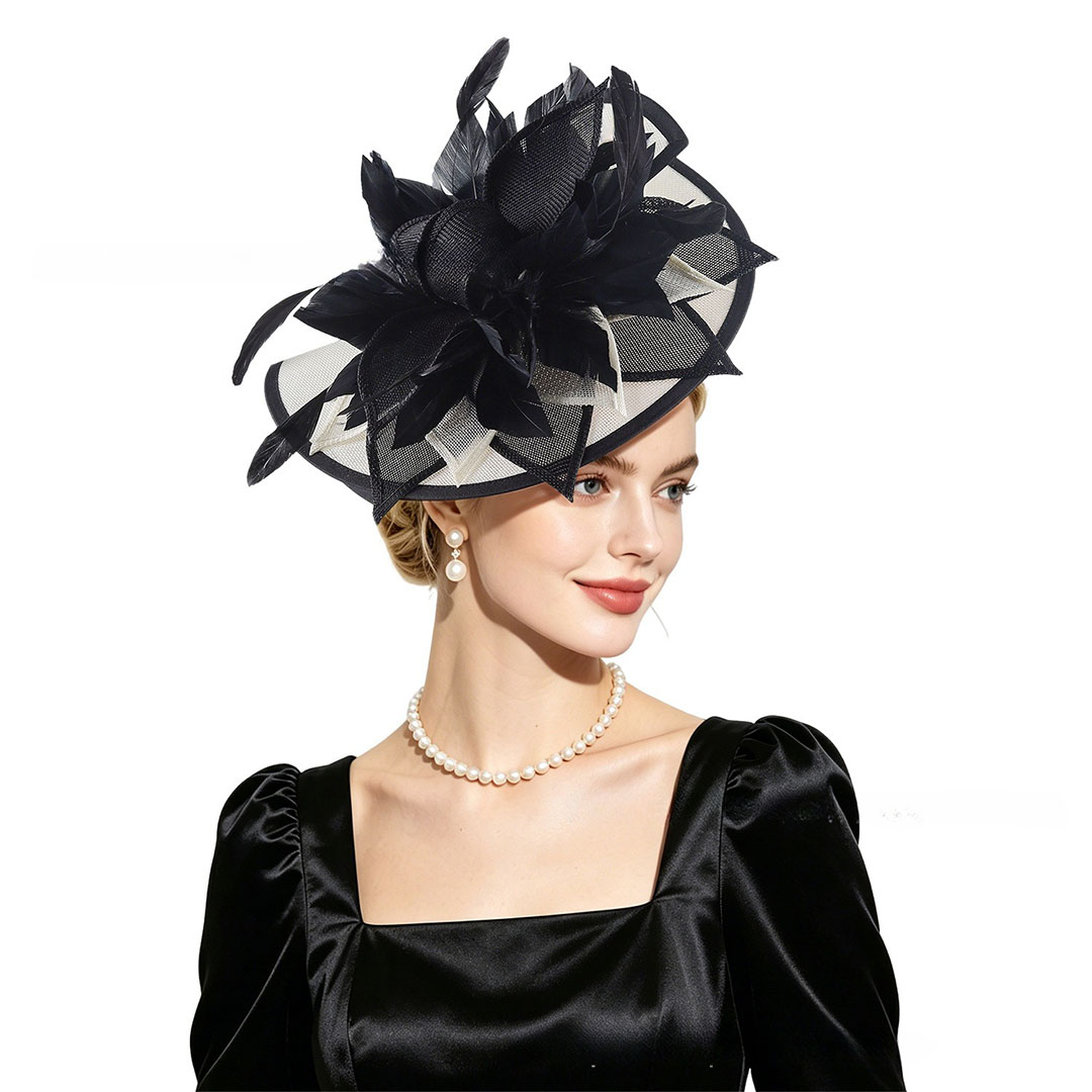 Headband-Style Tea Party Hat With Feather