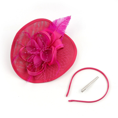 Headband-Style Jockey Club Hat With Florals