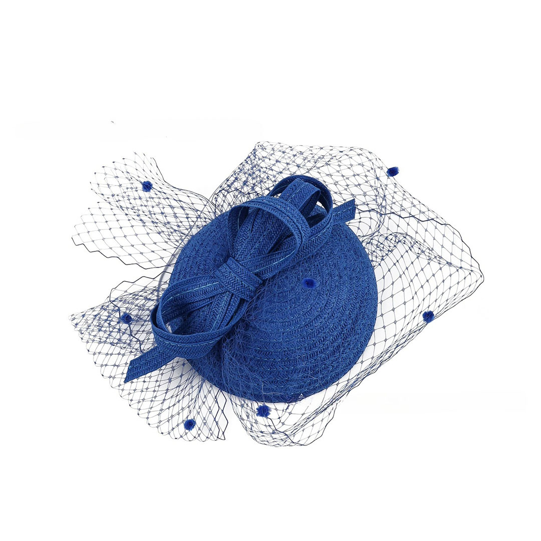Hair Clip-Style Tea Party Hat With Mesh