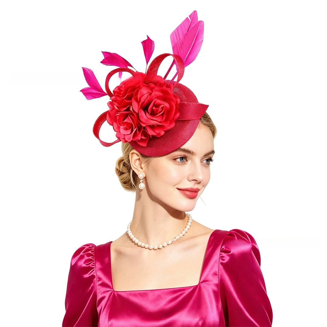 Headband-Style Hat With Flowers