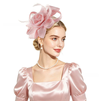 Headband-Style Horse Racing Headdress With Bowknot