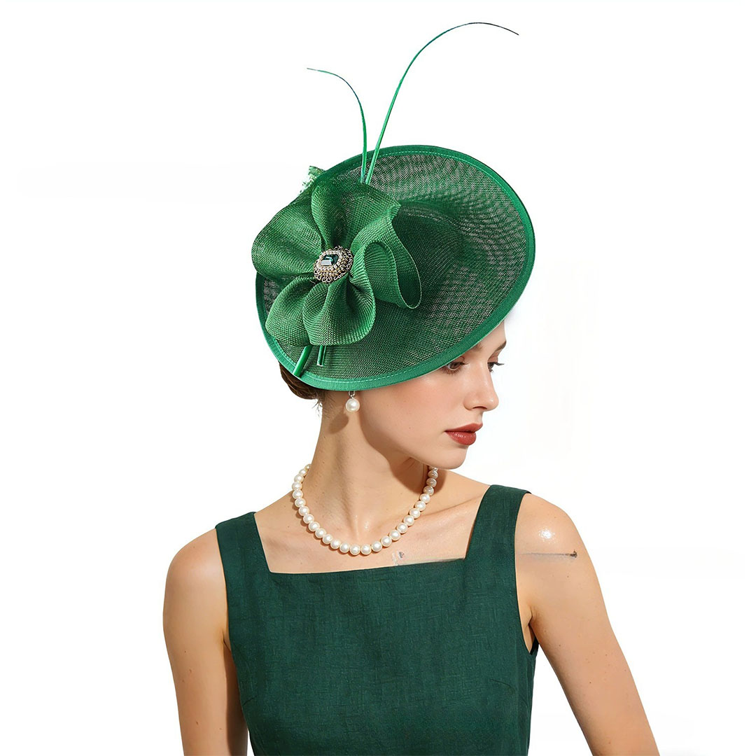 Headband-Style Tea Party Hat With Flower Decoration