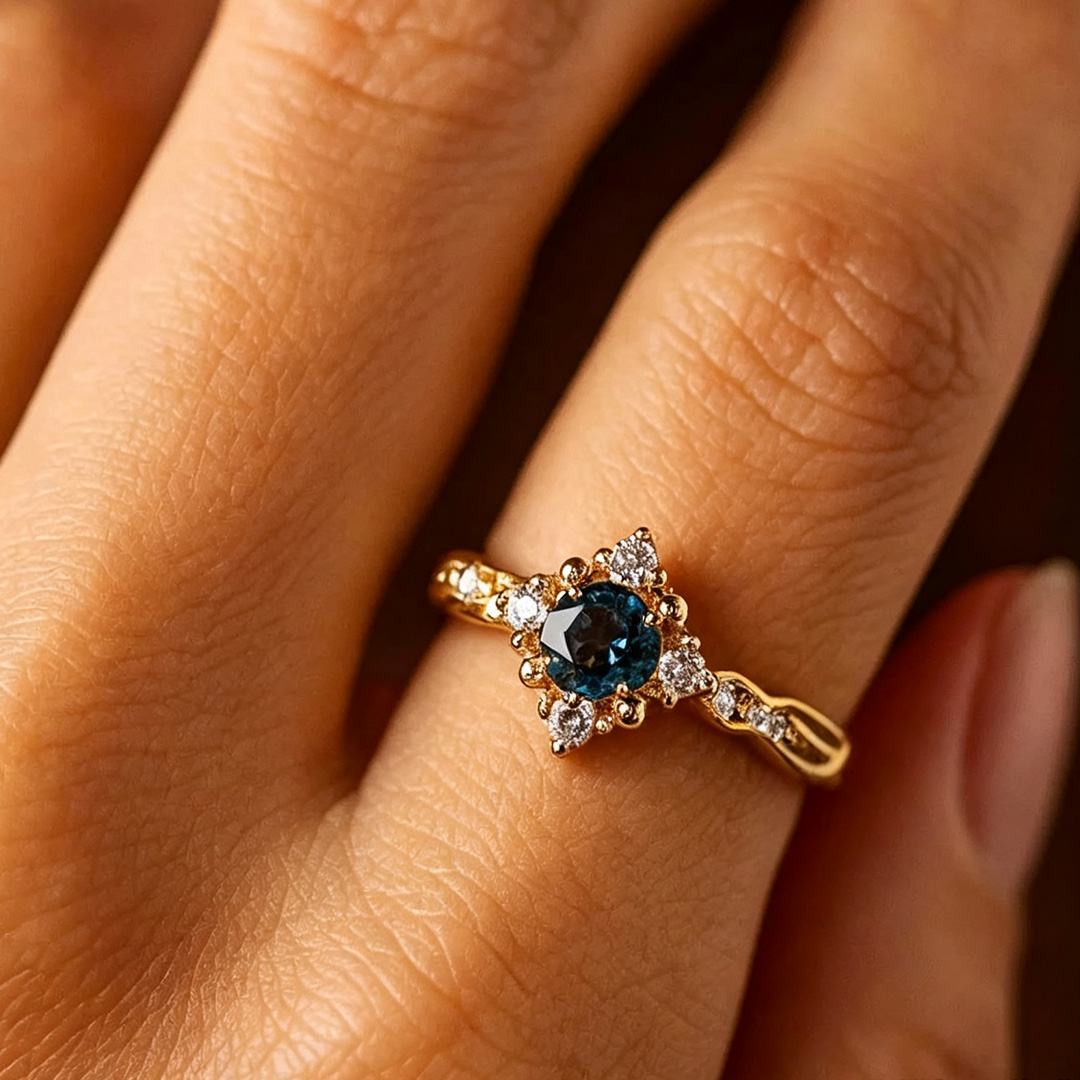 6.5*6.5MM Round Cut Sona Simulated Diamonds Engagement Rings In Sterling Silver