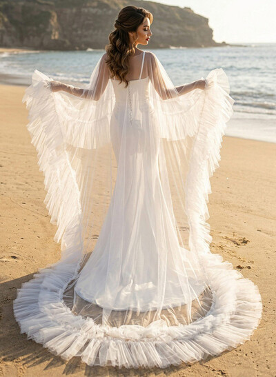 Pullover Tulle Cape
