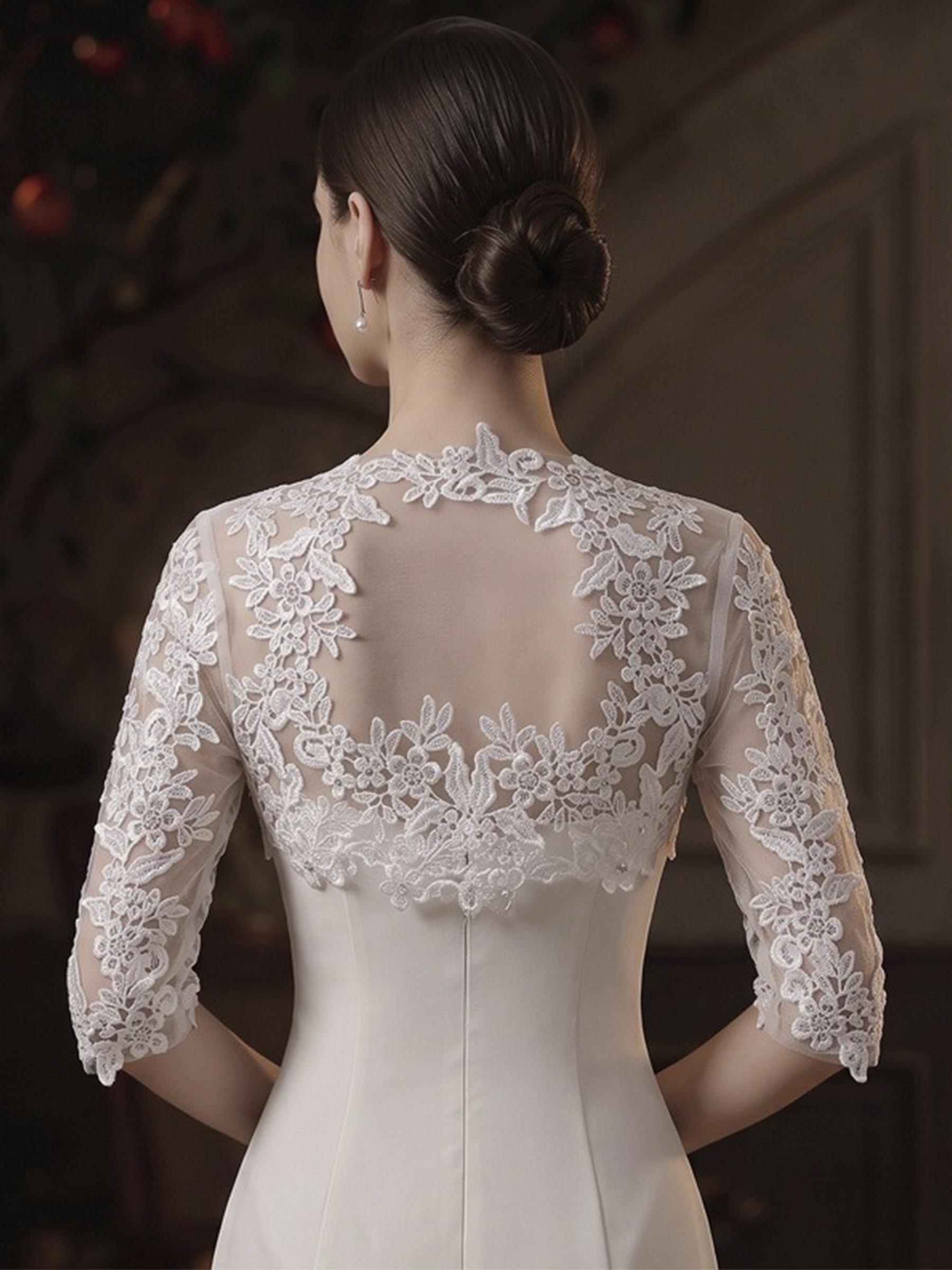 Open Front Lace Bolero