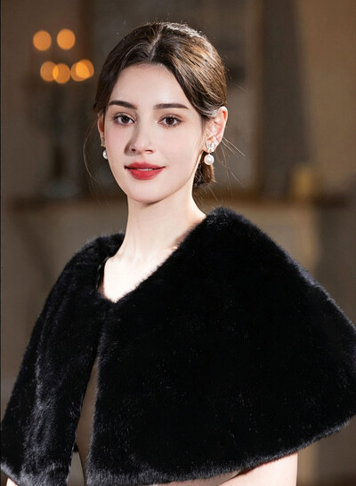 Faux Fur Wrap With Clasp