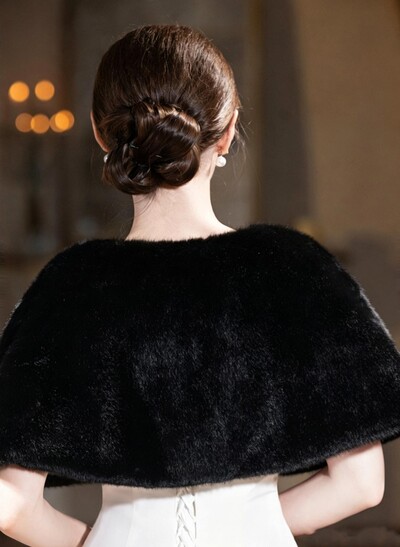 Faux Fur Wrap With Clasp