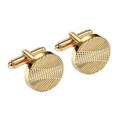 Classic Geometric Metal Cufflinks