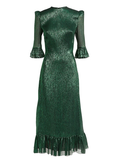 Sheath/Column Scoop Neck 3/4 Sleeves Ankle-Length Chiffon/Tulle Evening Dresses