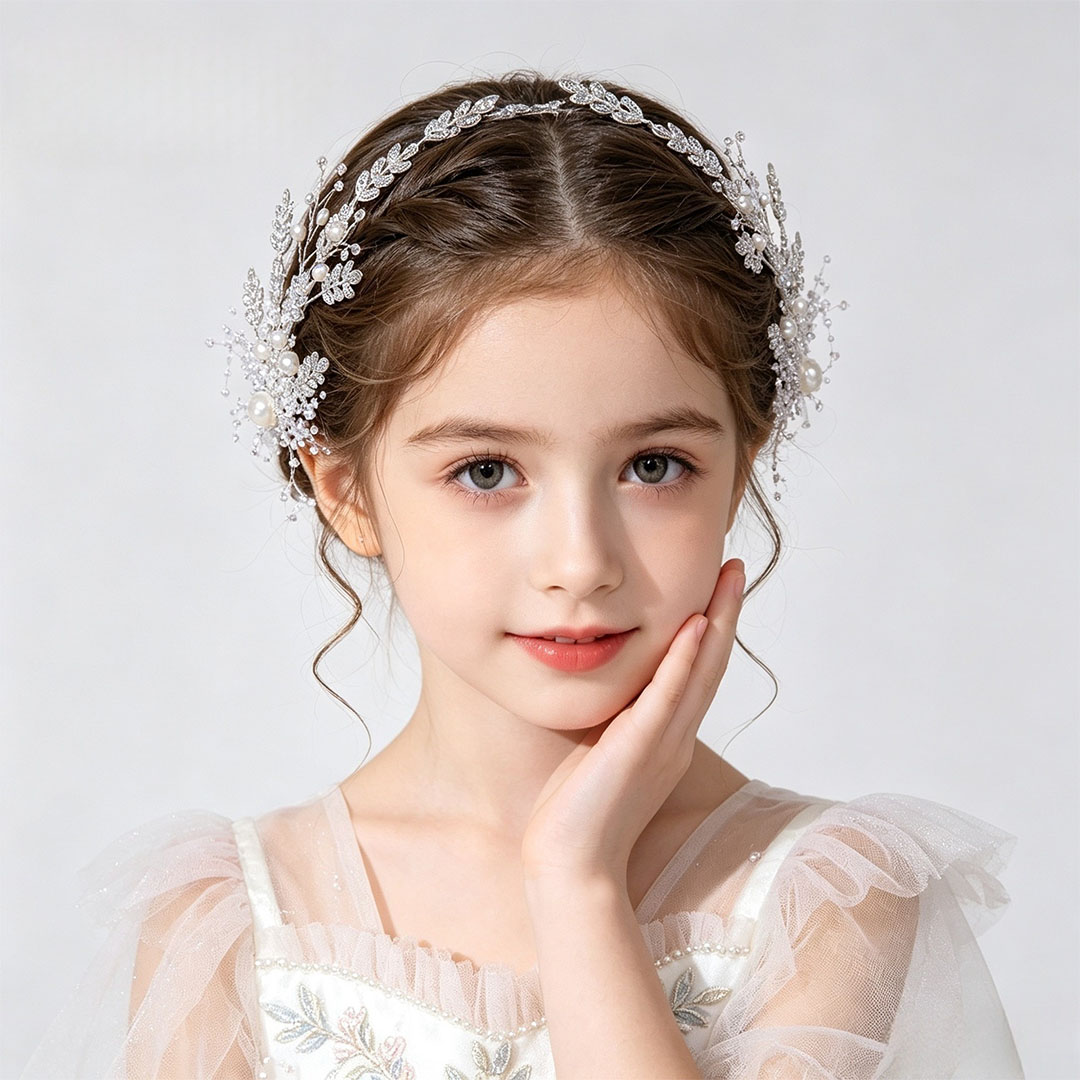 Girls' Diamanté And Faux Pearl Headpieces