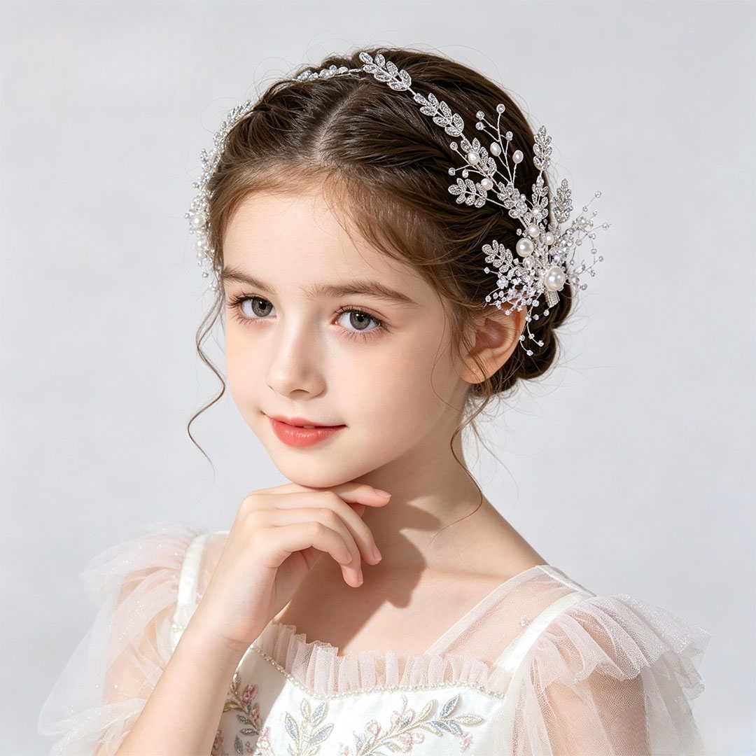Girls' Diamanté And Faux Pearl Headpieces