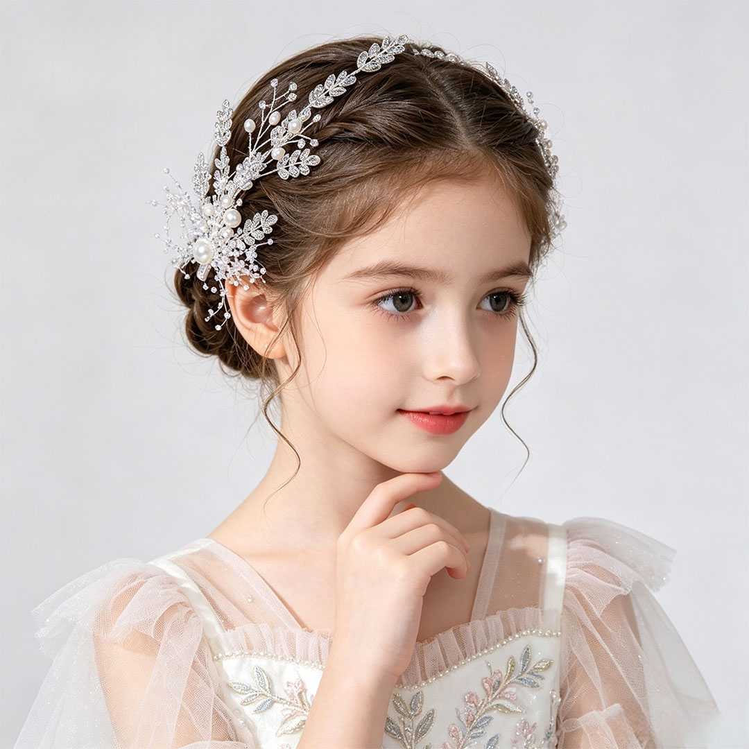 Girls' Diamanté And Faux Pearl Headpieces