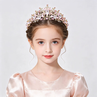 Girls' Diamanté Crown Headpieces