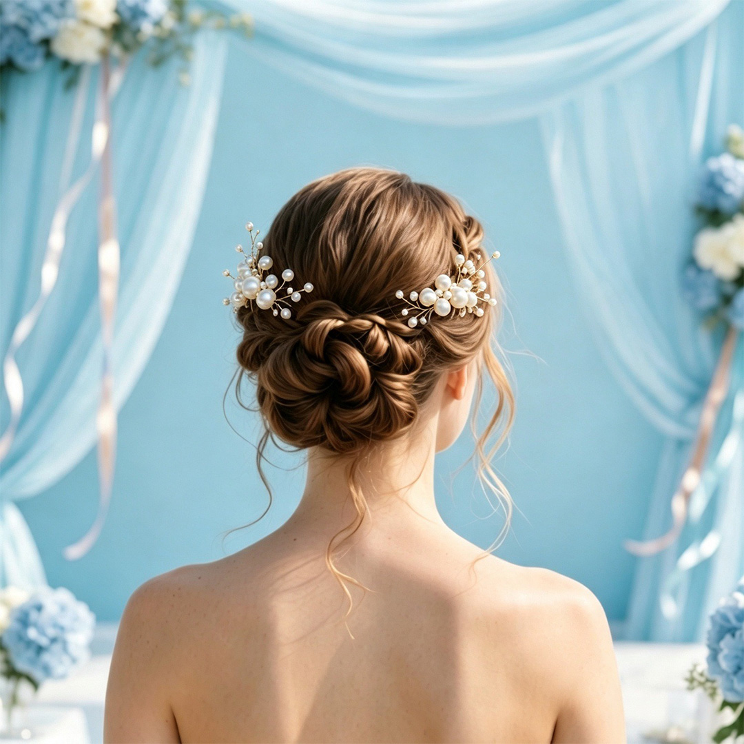 Faux Pearl Hair Comb Bridal Headpiece