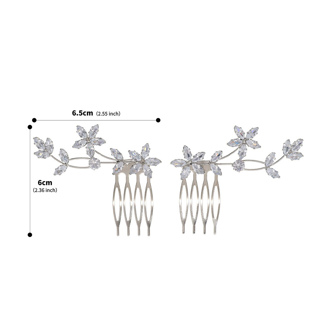 Floral Hair Comb Bridal Headpiece