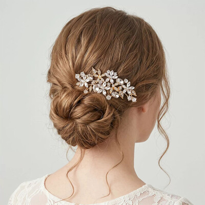 Rhinestones Hair Comb Bridal Headpiece