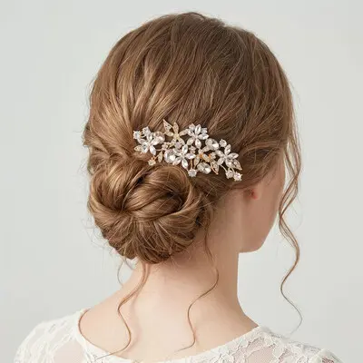 Rhinestones Hair Comb Bridal Headpiece