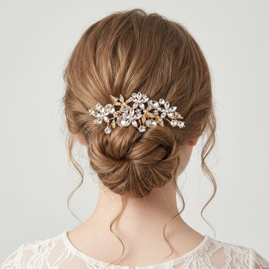Rhinestones Hair Comb Bridal Headpiece
