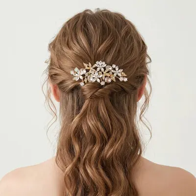Rhinestones Hair Comb Bridal Headpiece