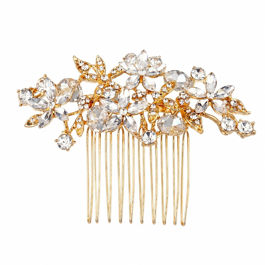 Rhinestones Hair Comb Bridal Headpiece