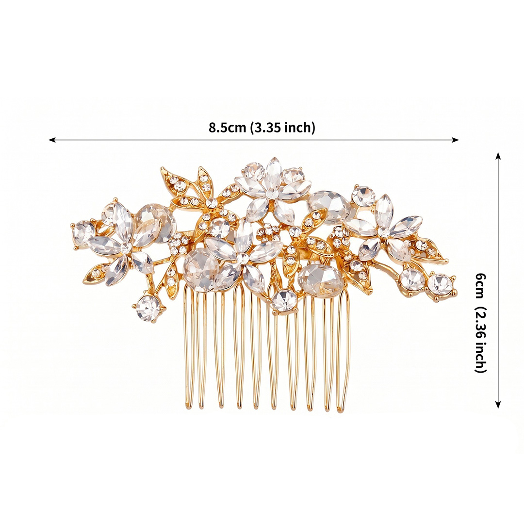 Rhinestones Hair Comb Bridal Headpiece