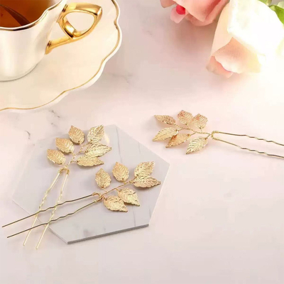Leaf Hair Clips Bridal Headpiece