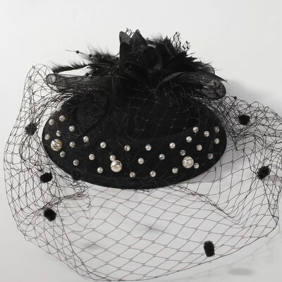 Headband Fascinator Veil Hats With Mesh/Polka Dots/Faux Pearl