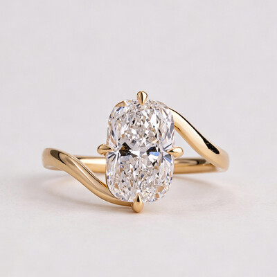 9*11MM Radiant Cut Sona Simulated Diamonds Engagement Rings In Sterling Silver