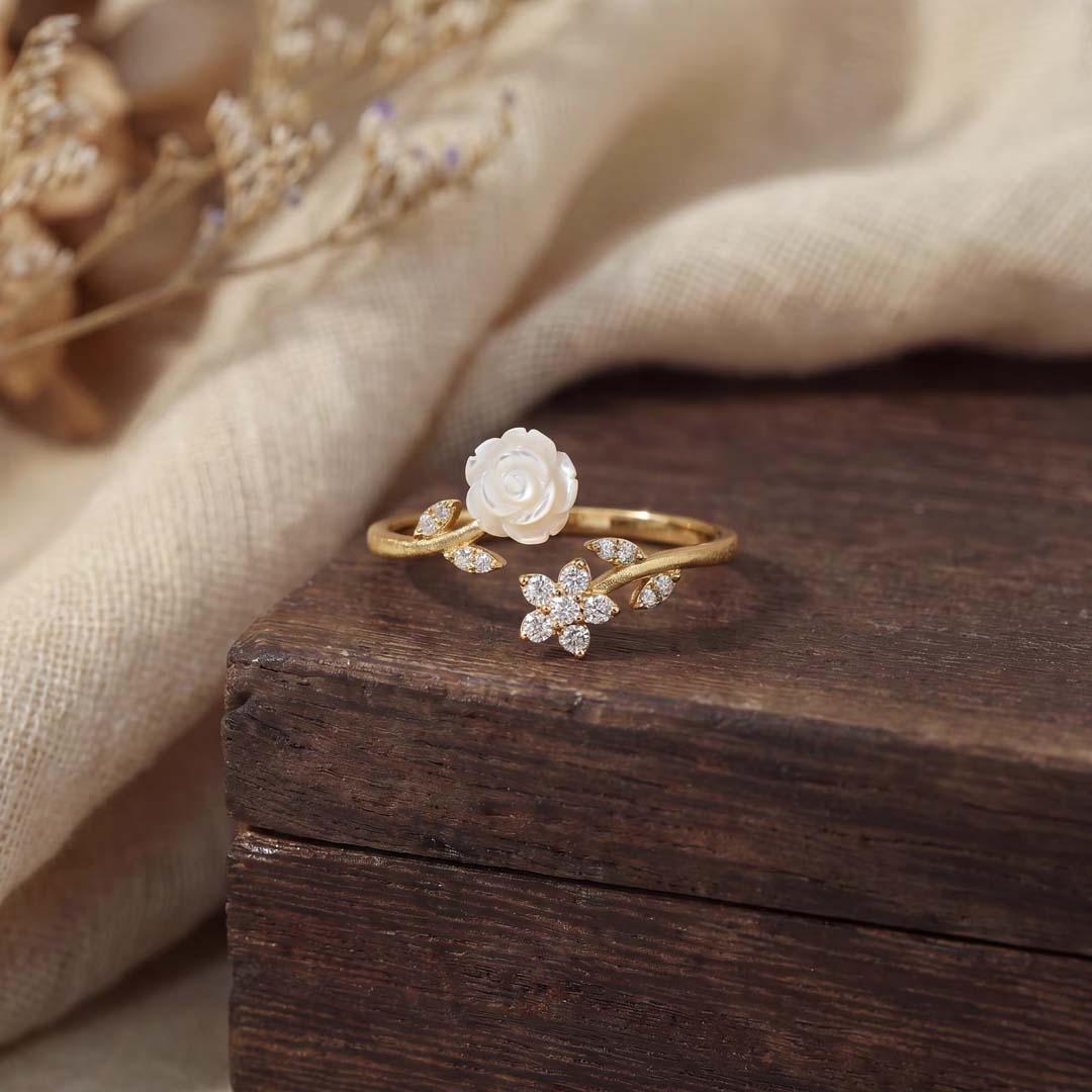 Round Cut Moissanite Engagement Rings In Sterling Silver