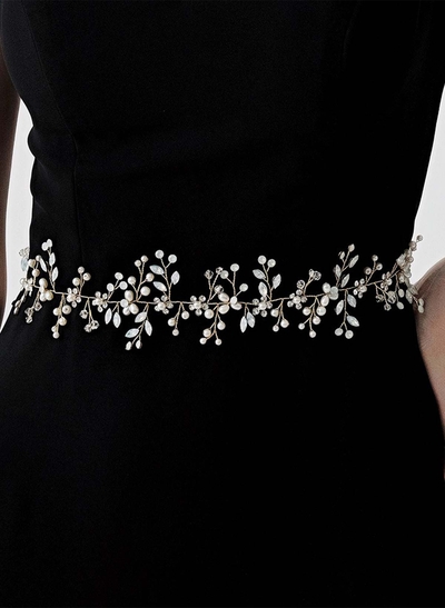 Tulle Sash With Beading And Diamantés For Brides And Bridesmaids