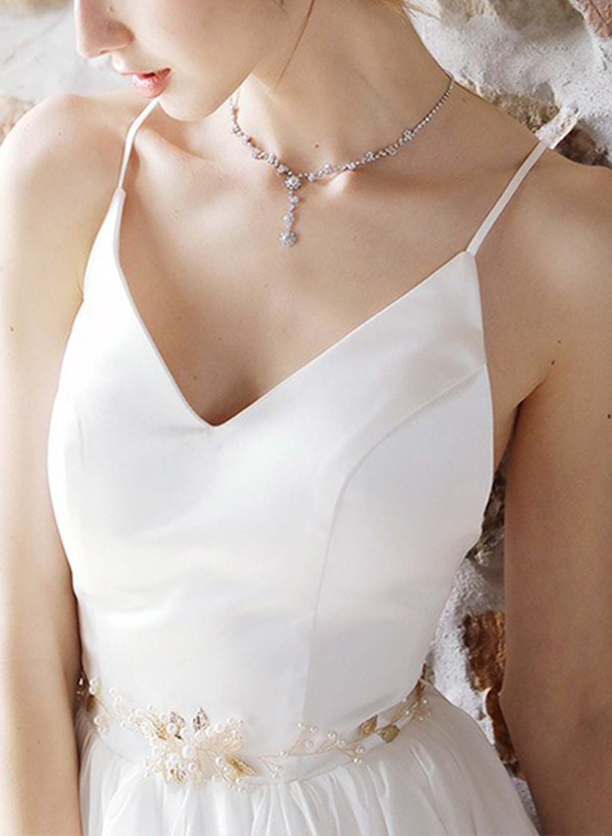 Beaded Satin Ribbon Sash For Brides And Bridesmaids