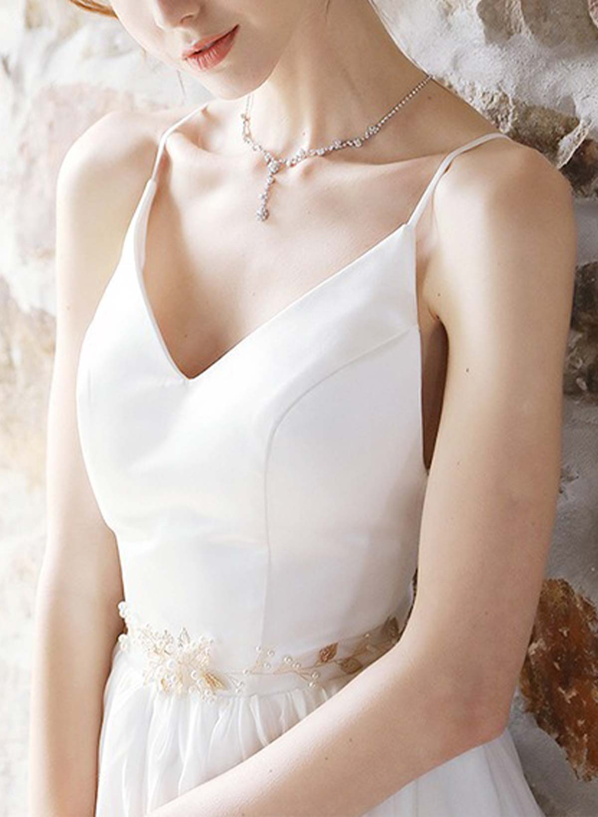 Beaded Satin Ribbon Sash For Brides And Bridesmaids