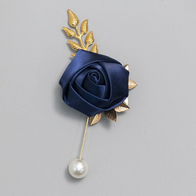 6 PCS Wedding Flowers Silk Roses Boutonniere