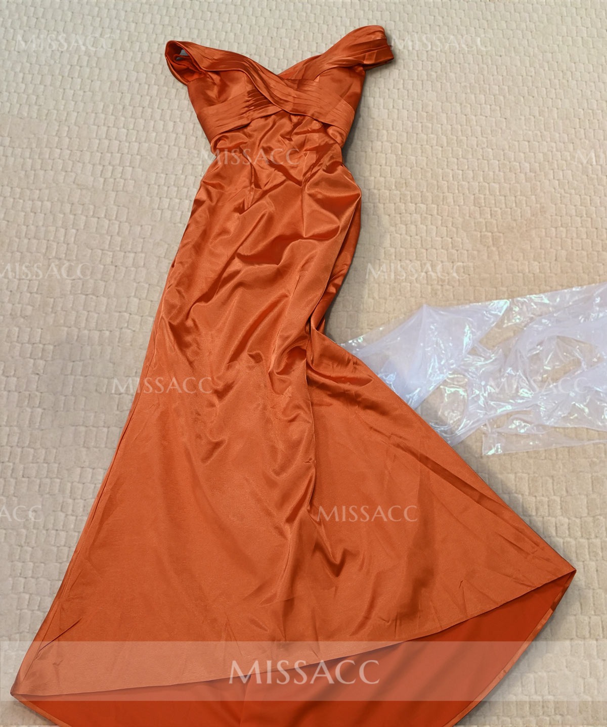 Sheath/Column Off-The-Shoulder Sleeveless Silk Like Satin Bridesmaid Dresses