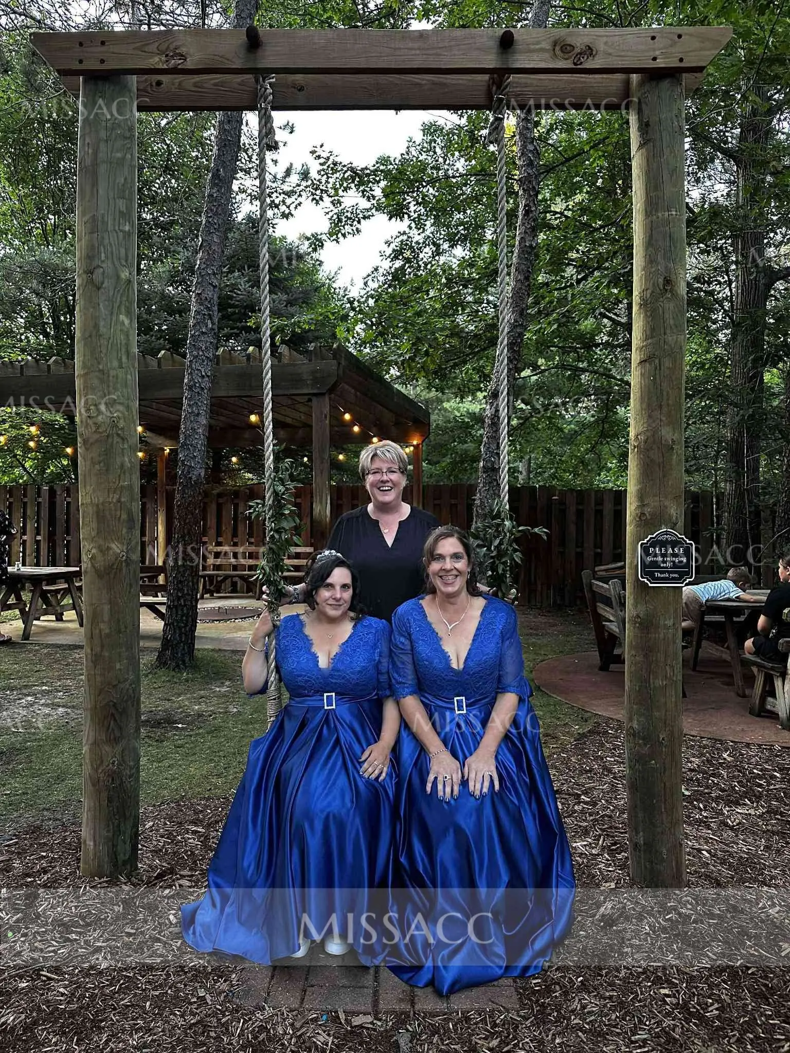 A-Line V-Neck 1/2 Sleeves Asymmetrical Lace/Satin Mother of the Bride Dress review