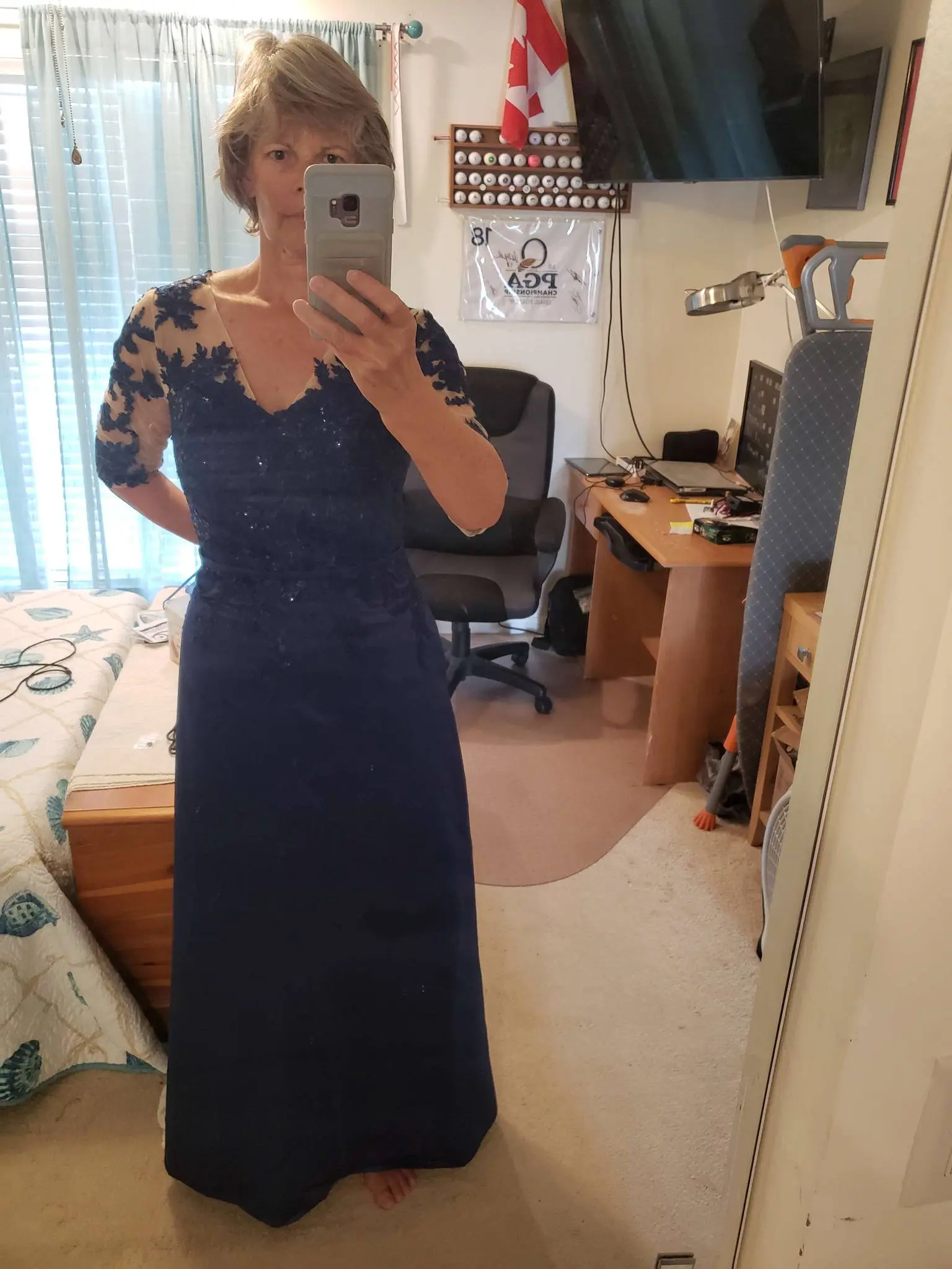 A-Line Maxi Satin Mother of the Bride Dresses CM0408 main image 1