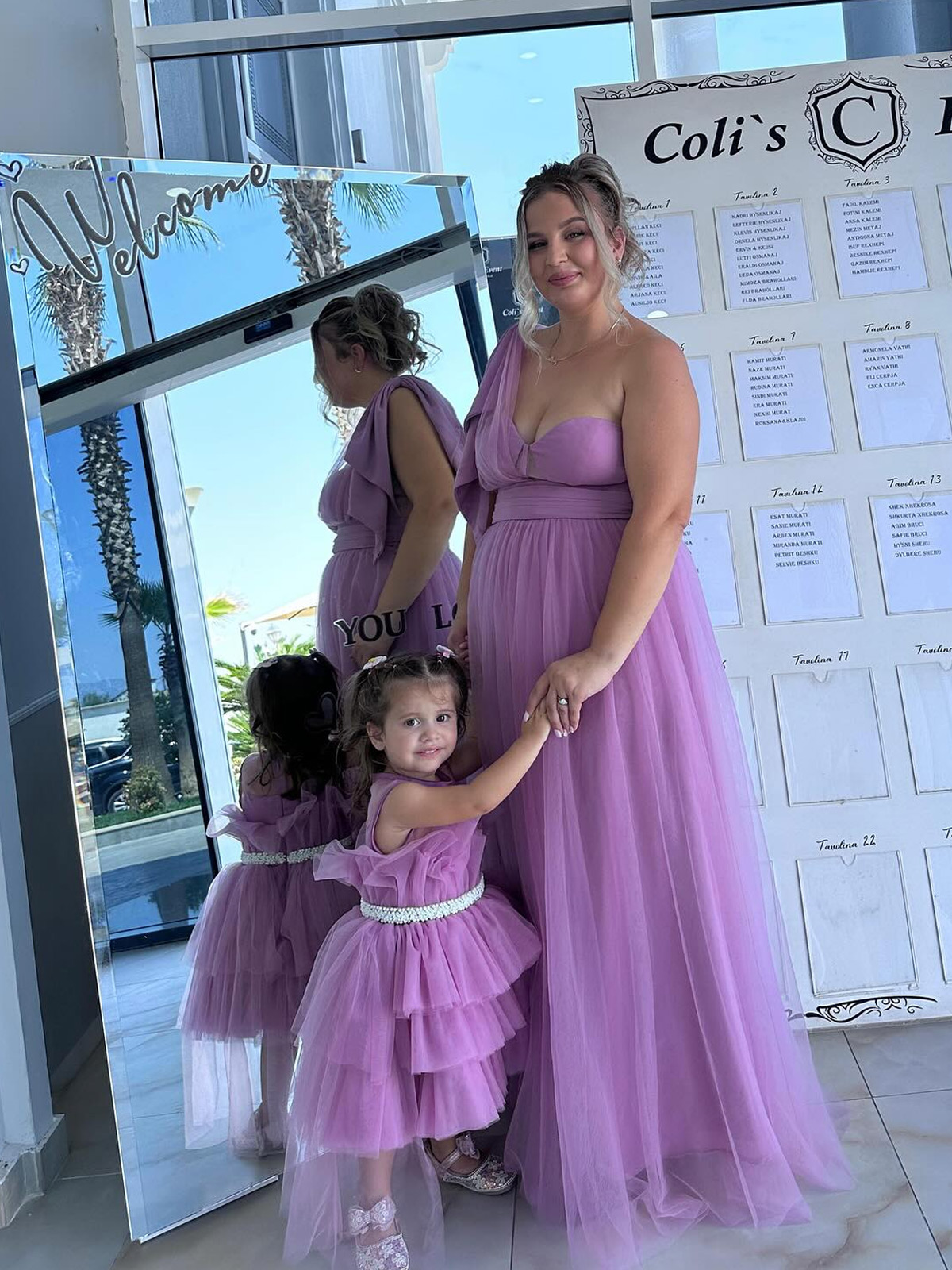 The prettiest duo we ever did see! 💜 @aksa_kalemi and her mini-me are stealing hearts in our new season lavender tulle dresses.  Want to create your own showstopping family moment? Tap the link in at missacc.com. ✨