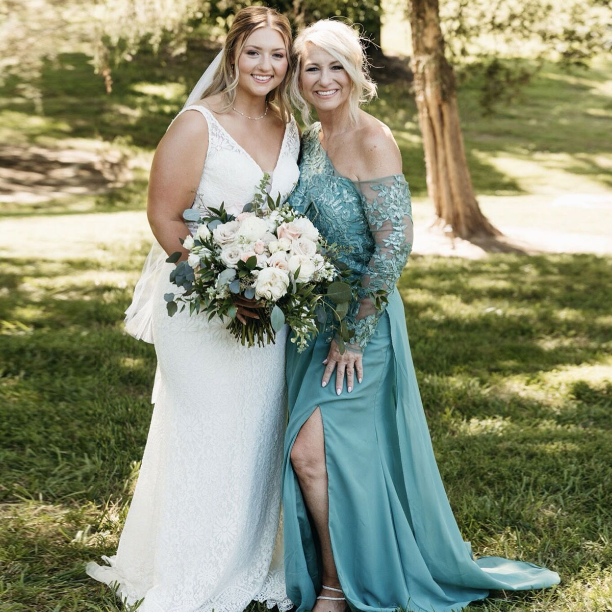 My daughter got married outdoors, in June, at 3pm. I was surprised at how comfortable I was. I believe, because most of it was sheer, the long sleeves never bothered me. Everyone loved this dress!