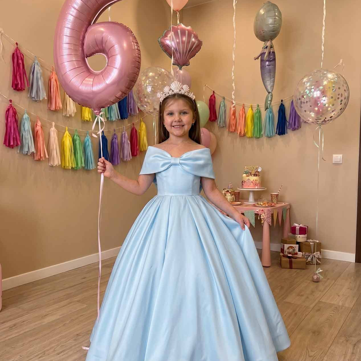I bought this dress for my girl, she is a wedding child .The fit was good and the design was lovely. It's well detailed with beads and the bow is adorable. It's a good buy for sure.